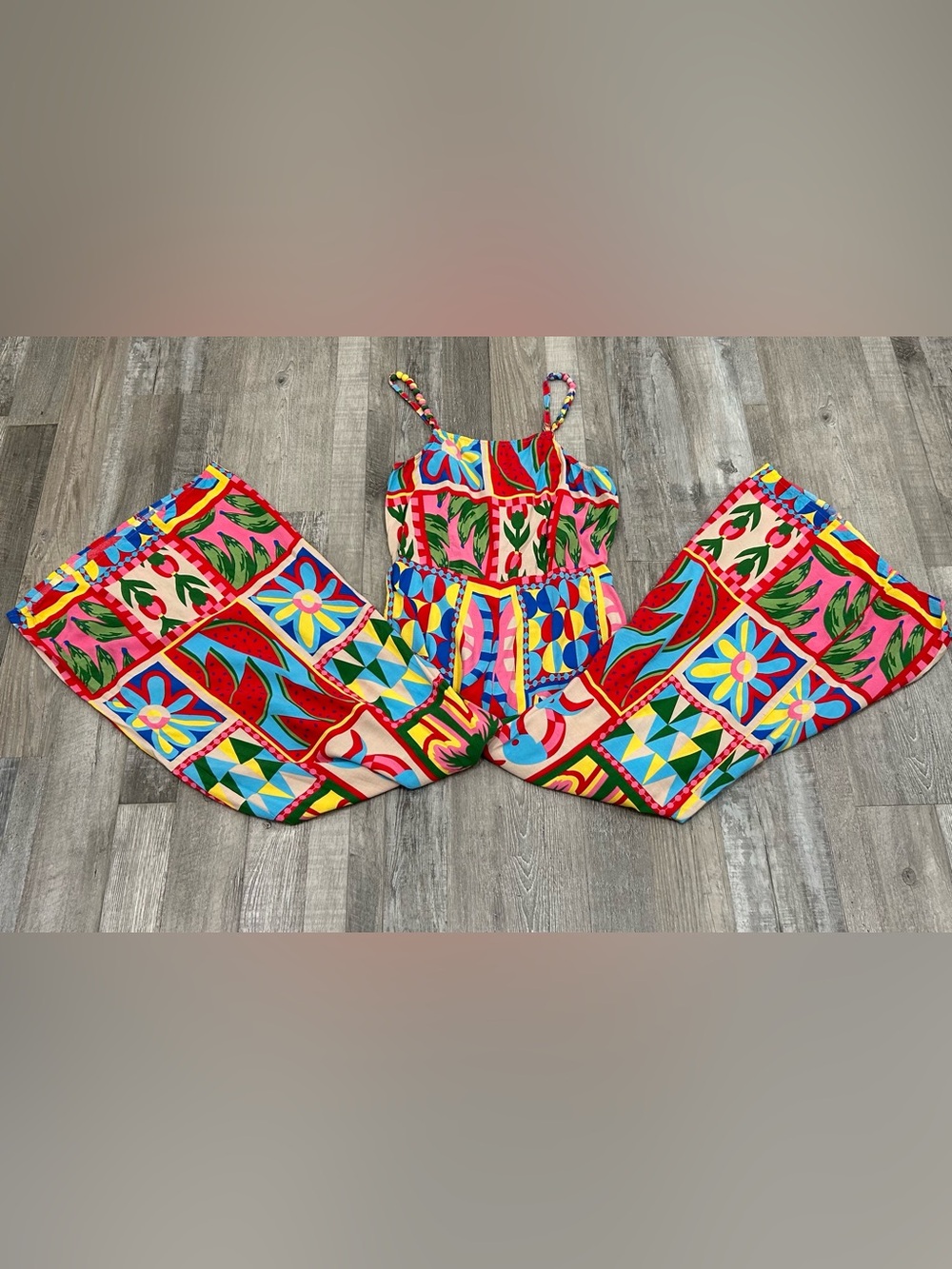 Sincerely Jules Tropical Wide Leg Jumpsuit